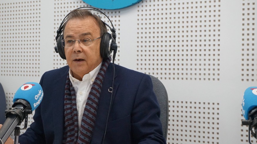 Valverde en los estudios de Onda Regional