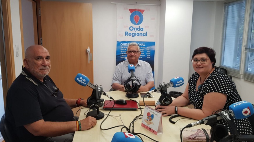 Diego de la Cotera, Vicente Villar y Elena Lozano en Onda Regional