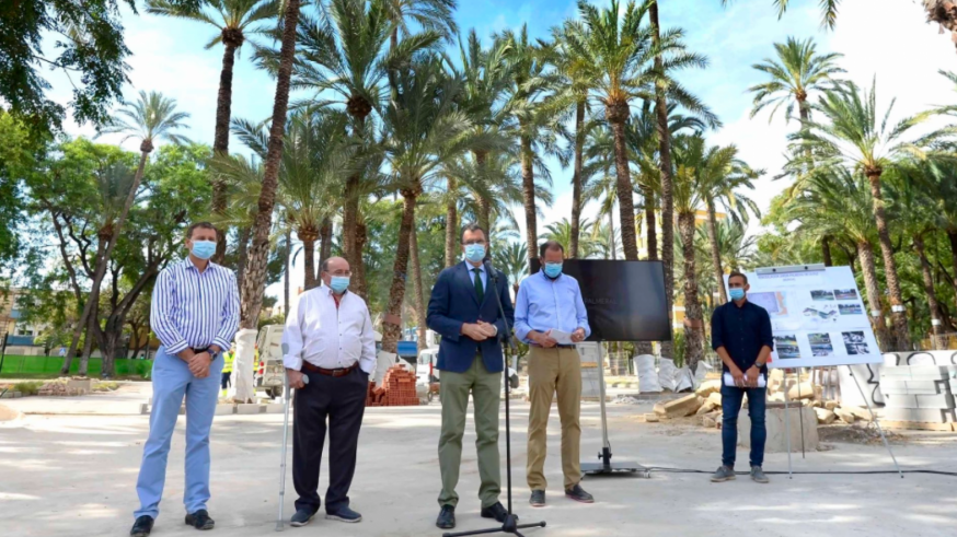 Presentación del proyecto de remodelación del entorno del Palmeral de La Paz. Ayuntamiento de Murcia.
