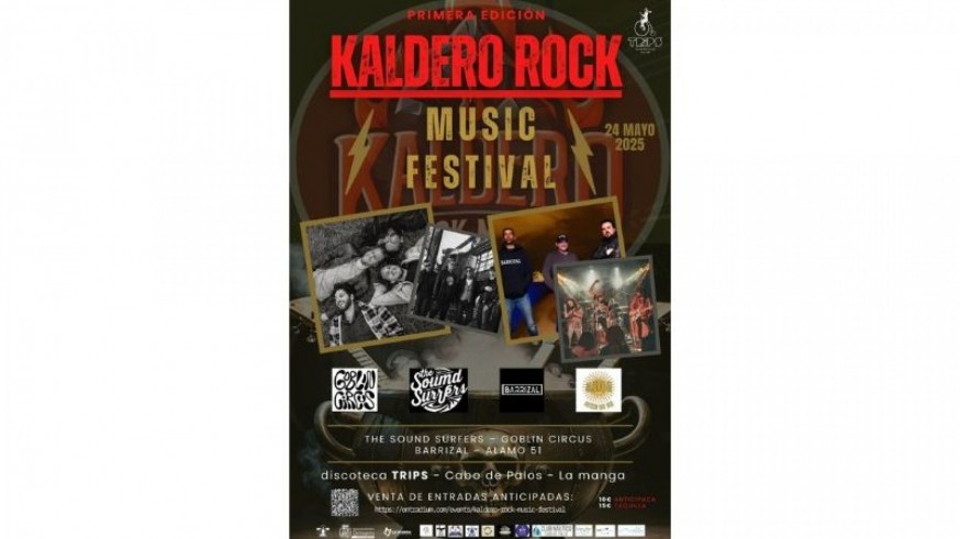 El Kaldero Rock Music Festival es el 24 de mayo en Cabo de Palos