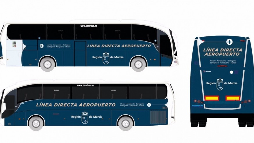 Autobuses gratis conectarán el aeropuerto de Corvera con Murcia y Cartagena desde este lunes
