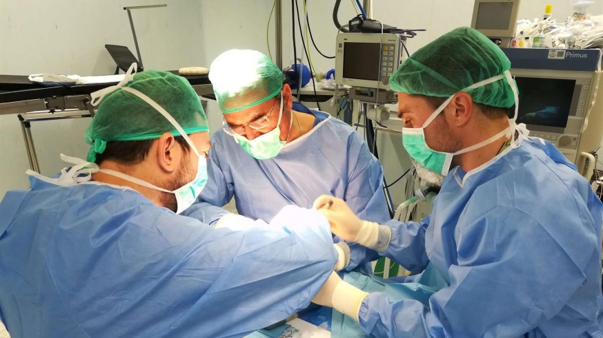 Intervención quirúrgica de un trasplante