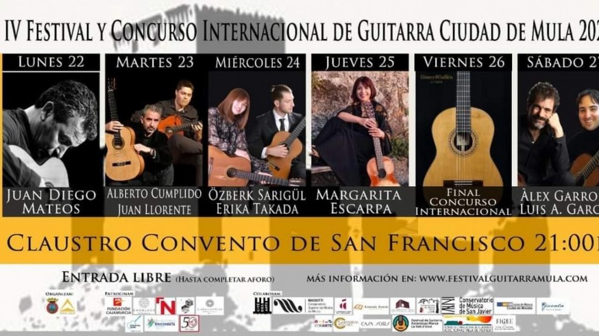 La IV edición del Festival y Concurso Internacional de Guitarra en Mula