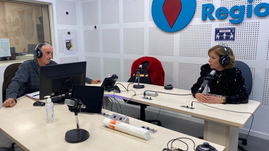 Pilar Berral en nuestros estudios con Joaquín Azparren
