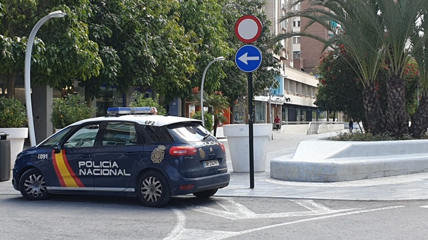 Presencia policial en las calles de Murcia