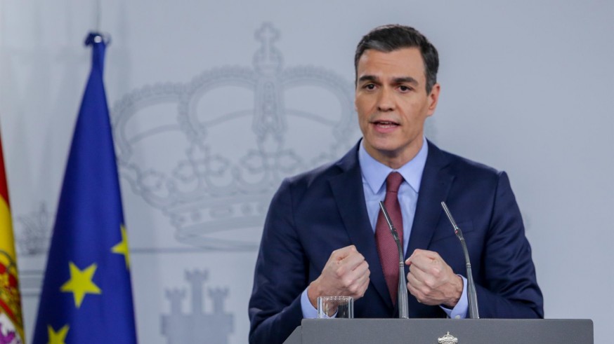 Pedro Sánchez tras el Consejo de Ministros.