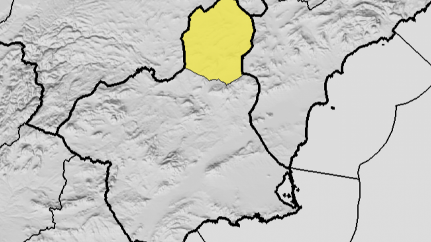 Aviso amarillo por lluvias y tormentas este viernes en el Altiplano