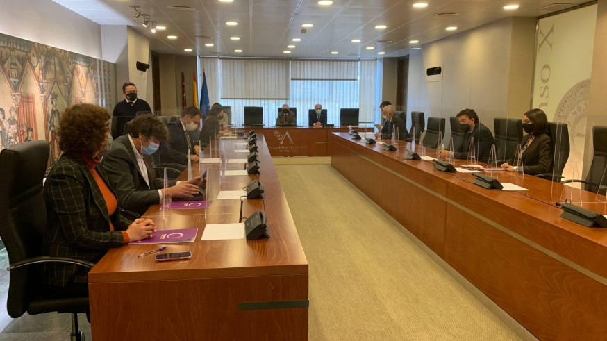 Junta de Portavoces en la Asamblea este miércoles.