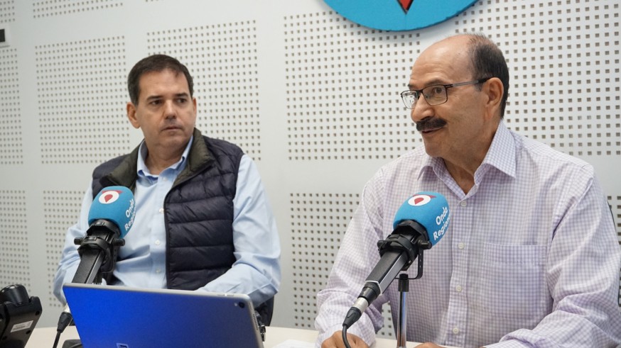 José Antonio García y Adolfo Falagán durante la entrevista