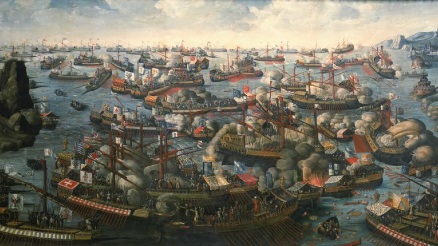 Batalla de Lepanto. Wikimedia Commons