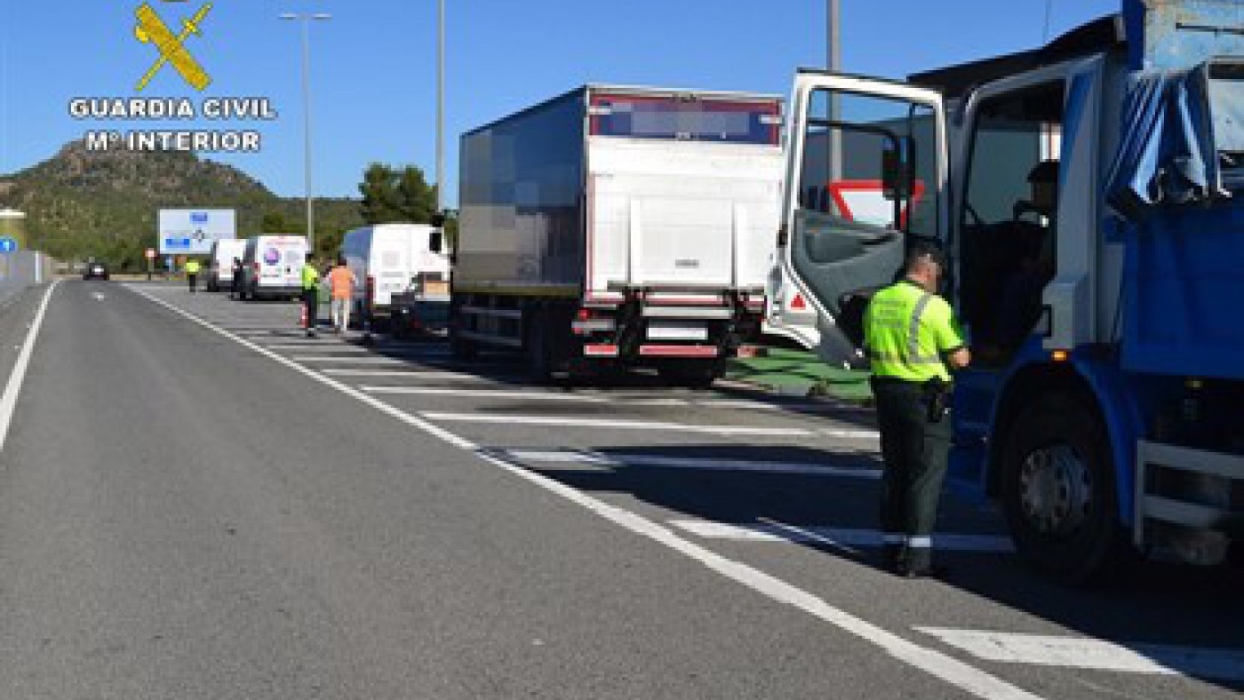 Control de la guardia civil