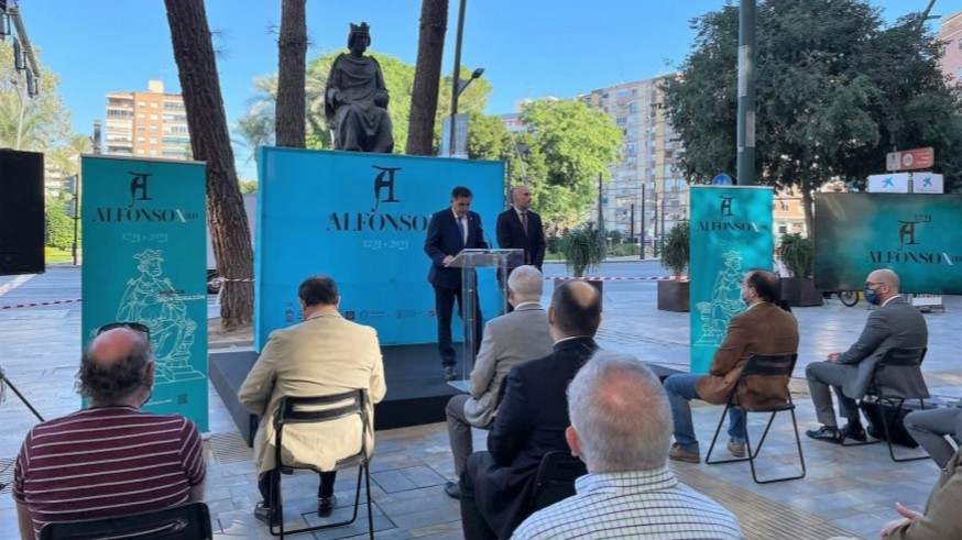 Presentación de los actos conmemorativos en la Avenida Alfonso X El Sabio. Ayto. Murcia