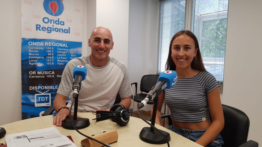 Toni Egea y Ariadna Mataix en Onda Regional Cartagena