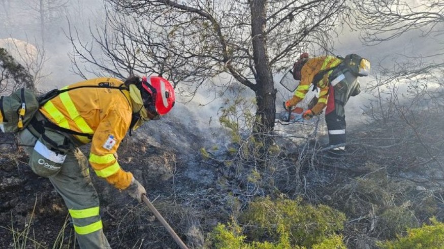Incendio en la Sierra de San Miguel en Calasparra