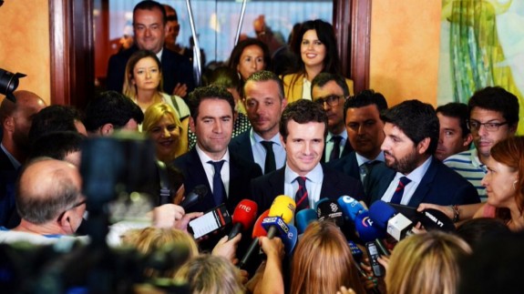 Casado apela a que el ejemplo de la Región de Murcia se siga en Madrid