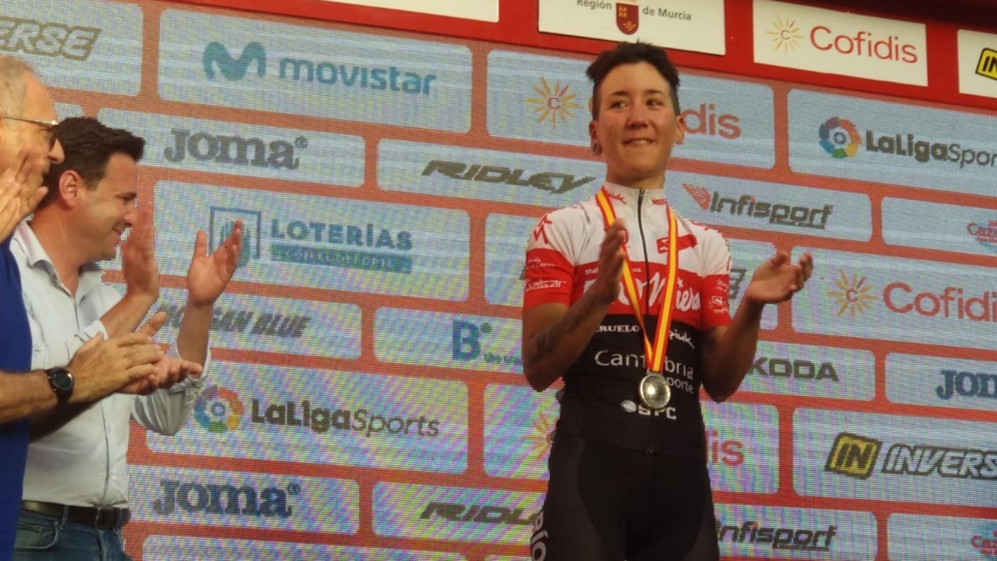 La murciana Irene Méndez, subcampeona de España de ciclismo en ruta