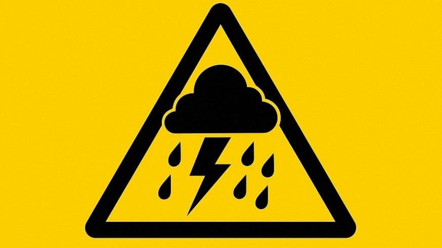 Aviso amarillo por lluvias y tormentas este jueves en toda la Región de Murcia