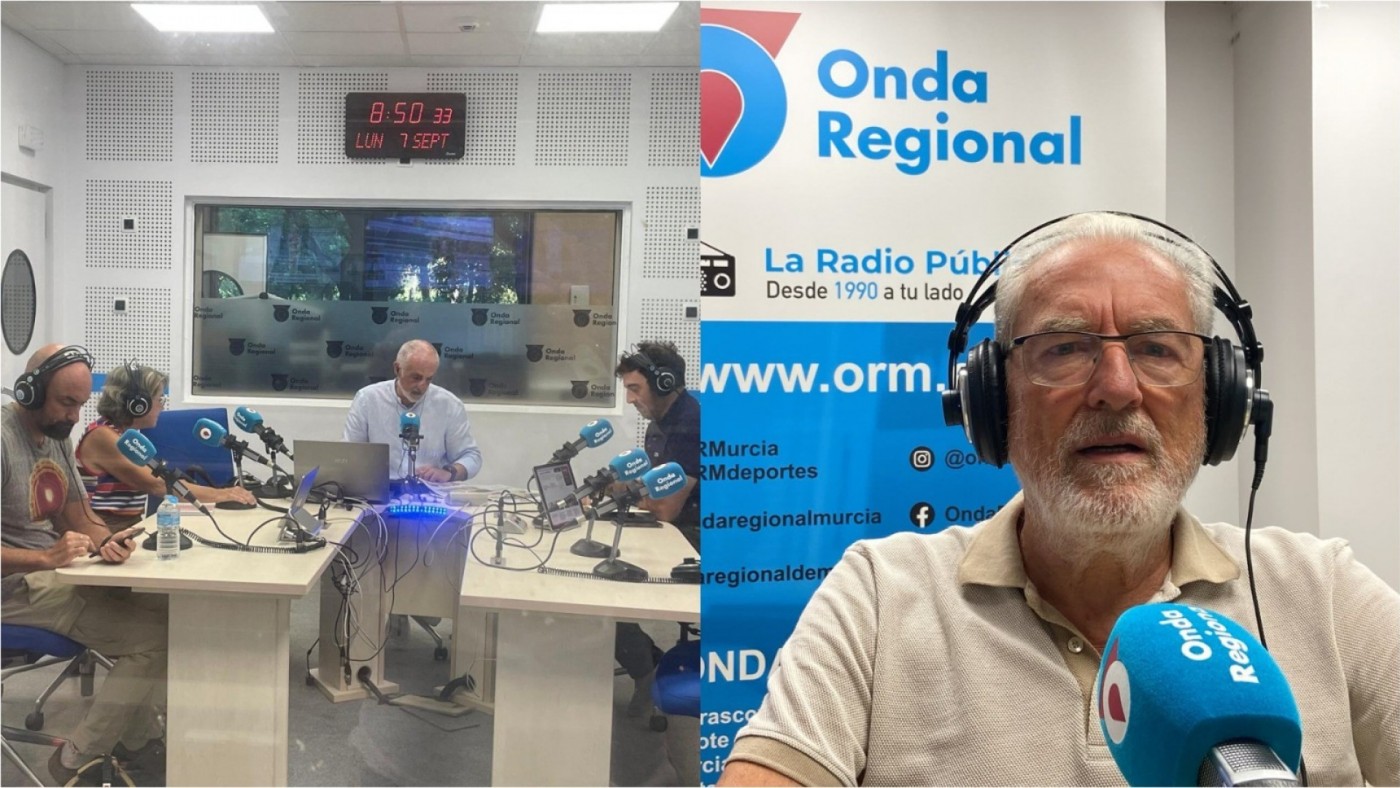 José Luis Romero, Paco Valdés, Juanjo Pelegrín e Isabel Zúnica analizan las noticias del día en Onda Regional de Murcia