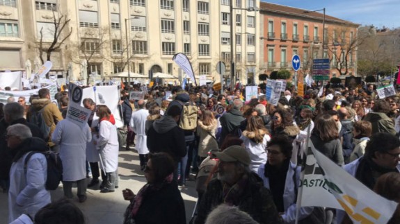 Manifestación de médicos en Madrid. SINDICATO CESM