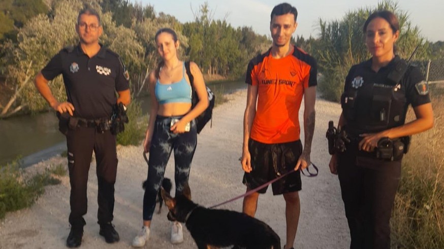 Rescatan del Segura en Cieza a un hombre y sus dos perros