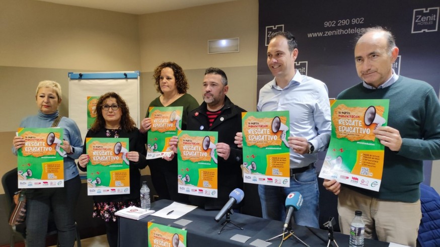 Los sindicatos de enseñanza anuncian una gran manifestación el 14 de marzo en Murcia