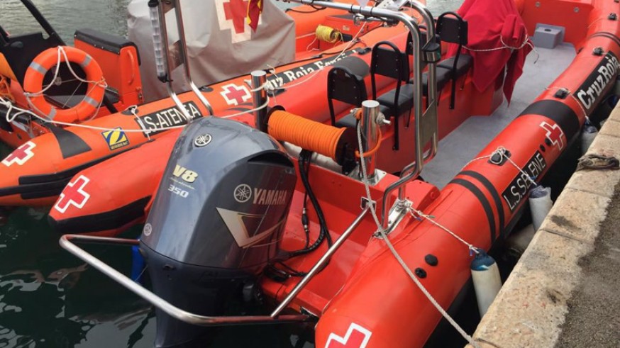 Embarcaciones de salvamento de Cruz Roja 