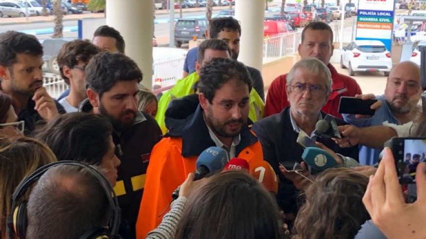 Mario Pérez Cervera ateniendo a los medios la semana pasada