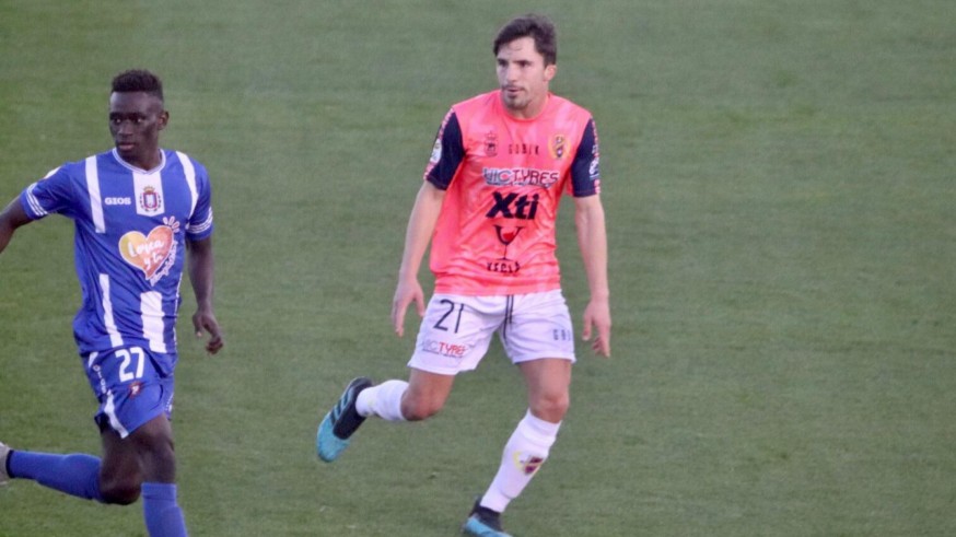 Luis Castillo, en el partido contra el Lorca Deportiva