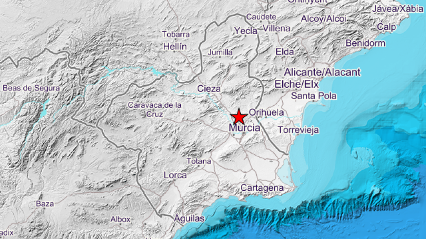 Terremoto de 3.1 de magnitud en Molina de Segura