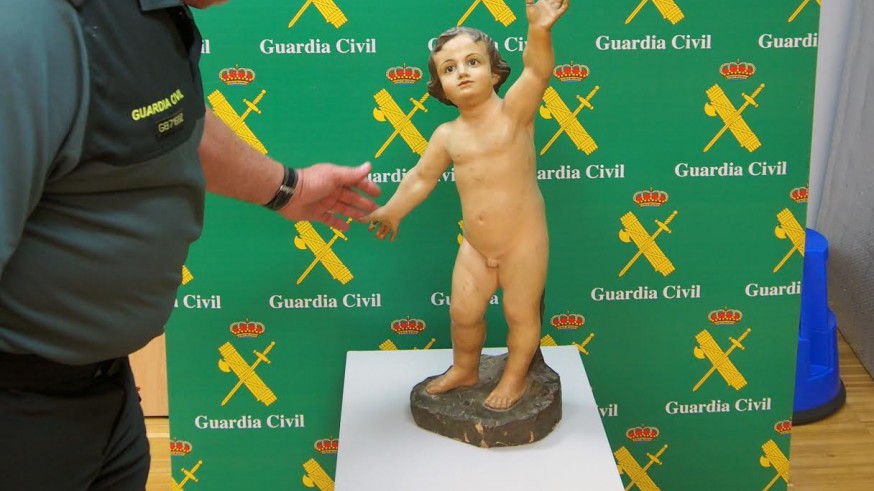 Niño Jesús sustraído en los años 70 de la parroquia de Santa Eulalia en Murcia