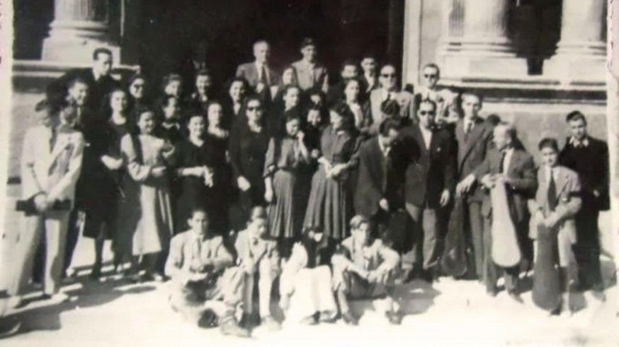 Año 1950 Parroquia de Santiago en Jumilla