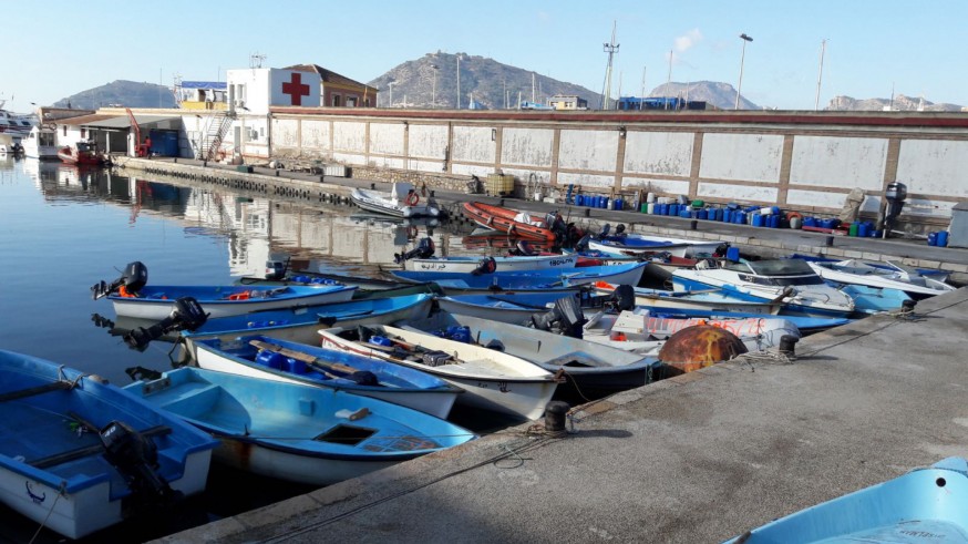 Imgen de algunas embarcaciones llegadas a las costas de la Región con inmigrantes en 2017. ARCHIVO.