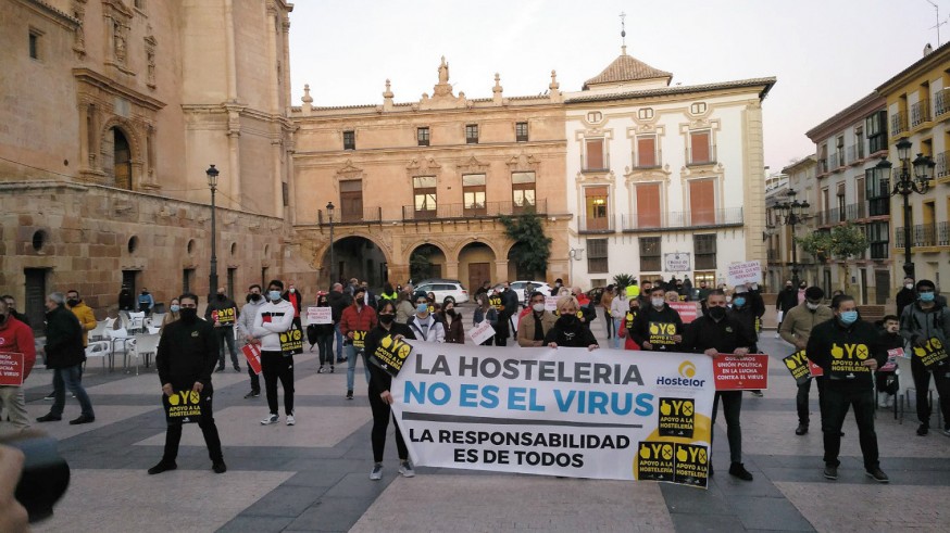Protesta de los hosteleros lorquinos