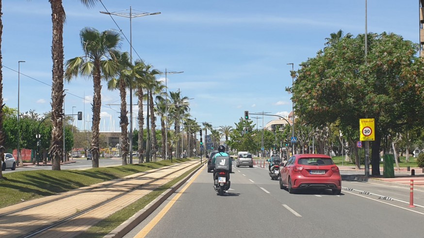 Tráfico en la ciudad de Murcia