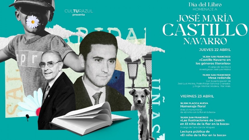 TARDE ABIERTA. El Paso Azul lorquino homenajea a José María Castillo Navarro con motivo del Día del Libro