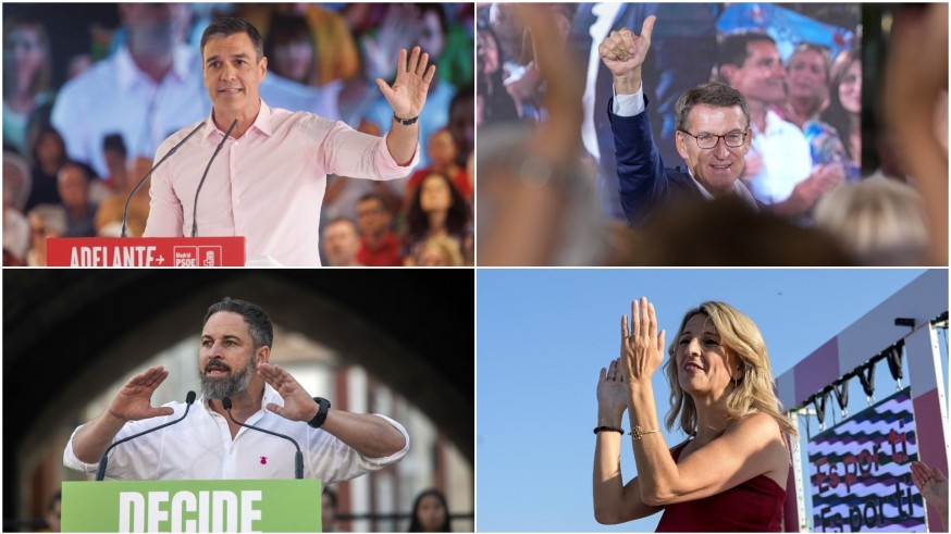 Arranca la campaña con Feijóo como favorito de las encuestas y Sánchez intentando la remontada