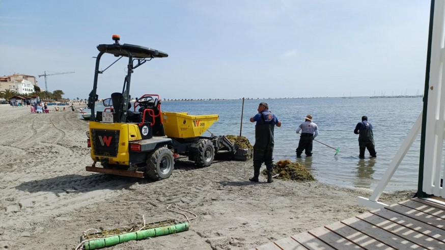El Mar Menor recoge 0,33 hectómetros cúbicos a consecuencia de las fuertes lluvias de Cartagena