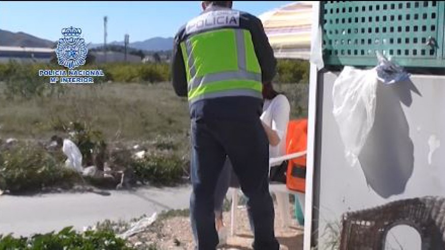 Imagen de la operación policial