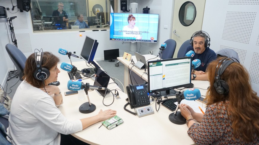 Tertulia de esta mañana en los estudios de Onda Regional