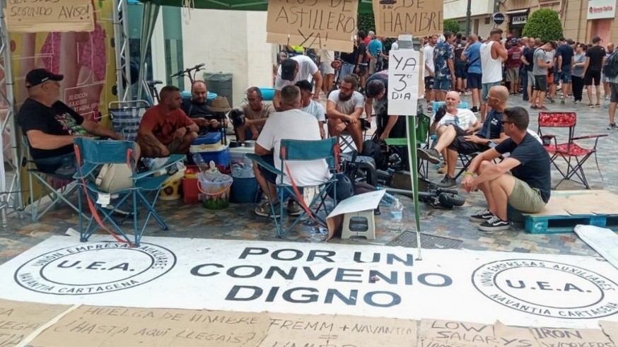 Hablamos con Antonio Meca, uno de los trabajadores de empresas auxiliares de Navantia en huelga de hambre