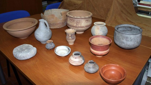 Algunas de las piezas recuperadas por la Guardia Civil.