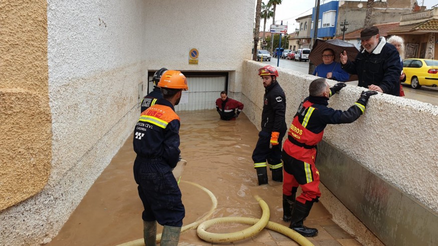 Inundaciones la pasada semana en Los Alcázares