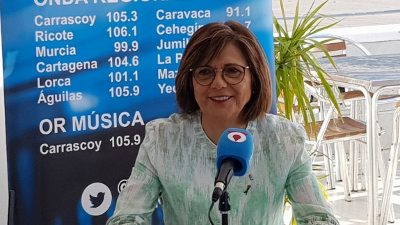Rosa Peñalver durante la entrevista en MURyCÍA