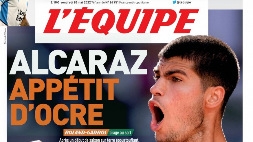 Carlos Alcaraz invade los kioscos de París