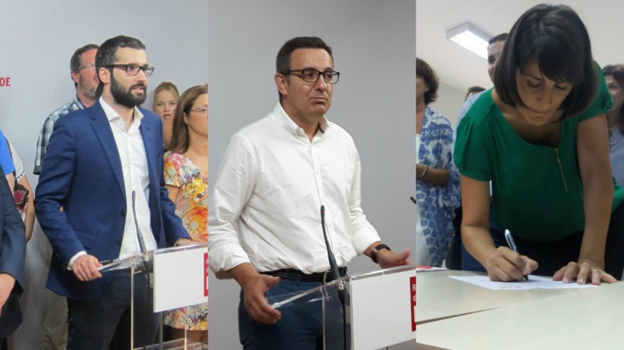Ayala, Conesa y Veracruz han presentado esta mañana sus candidaturas