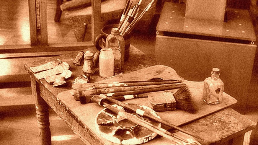 Estudio de pintor