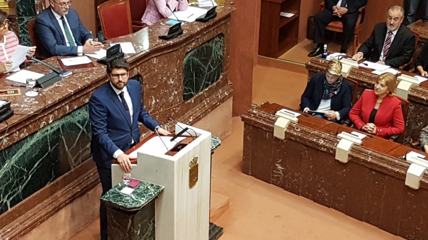 López Miras en su intervención de este sábado
