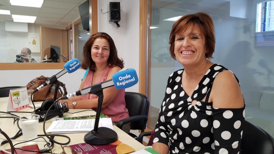 Araceli Rodríguez y Carmen Inglés, de AFAMMER Región de Murcia