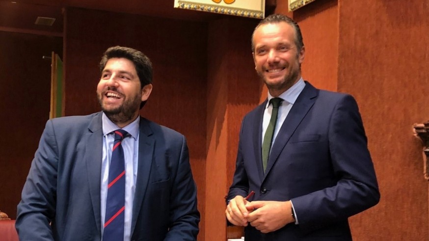Segado junto a López Miras