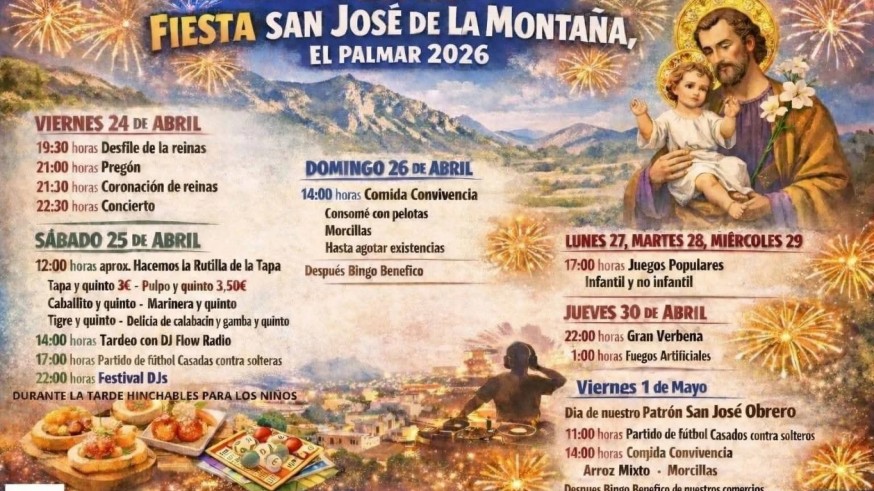 Barrios y pedanías. San José de la Montaña (El Palmar) rescata su historia y celebra sus raíces